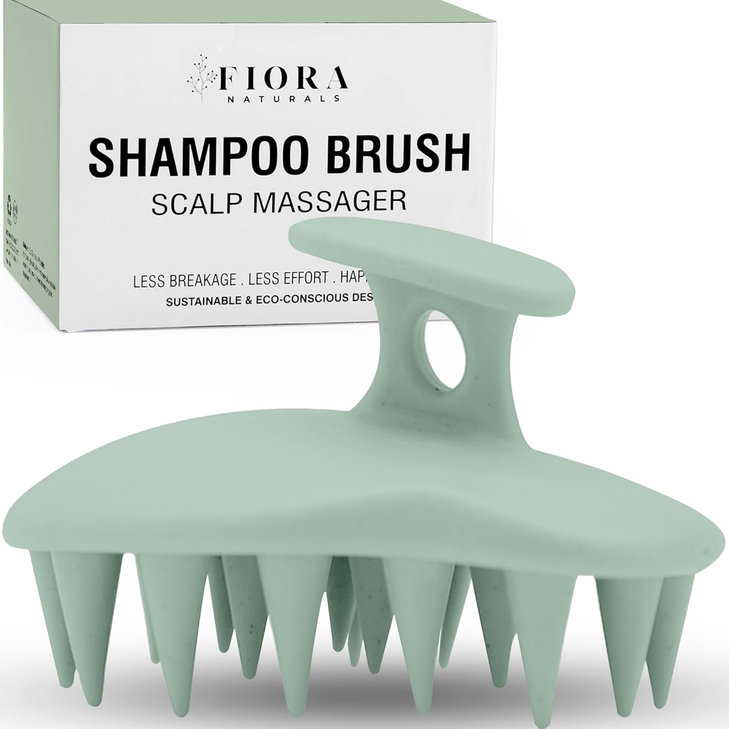 Fiora Naturals Scalp Massager Shampoo Brush - Silicon Scalp Scrubber & Exfoliator for Dandruff Removal and Hair Growth, Brush for Wet & Dry Hair, for Men, Women, Kids - BPA Free Fiora Naturals Scalp Massager Shampoo Brush - Silicon Scalp Scrubber & Exfoliator for Dandruff Removal and Hair Growth, Brush for Wet & Dry Hair, for Men, Women, Kids - BPA Free