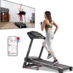 Sunny Health & Fitness Premium Smart Treadmill with Auto Incline and Free SunnyFit App Connectivity