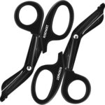 Trauma Shears - RISEMART Bandage Scissors for Nurses, 7.5" Fluoride Coated Non-stick Blades Stainless Steel Nursing Scissors for Doctor, Nurses, Nursing Students, EMS, EMT
