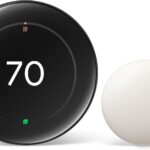 Google Nest Learning Thermostat (4th gen) + Nest Temperature Sensor (2nd gen) - Obsidian