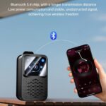E I F E R Portable Bluetooth Speakers, Smart LED Touch Screen Speaker with Bluetooth 5.4, IPX5 Waterproof, 40mm Sound Unit, Multi-Function Display Wearable Speaker