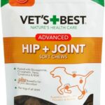 Vet's Best Advanced Hip & Joint Soft Chew Dog Supplements - Formulated with Glucosamine and Chondroitin to Support Dog Joint and Cartilage Health -30 Day Supply