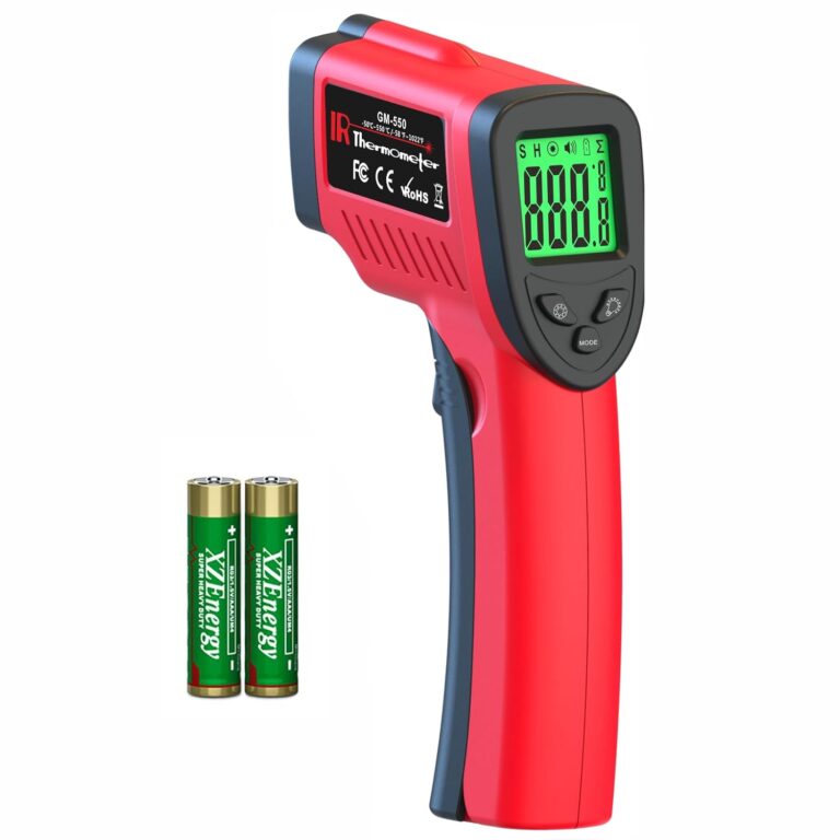 Digital Infrared Thermometer, Laser Temperature Gun -581022(-50550) IR Thermometer Gun with Adjustable Emissivity, Temp Gun Thermometer for Cooking, BBQ, Oven & Engine (Not for Human Body Temp)