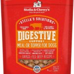 Stella & Chewy's Freeze-Dried Raw Dog Food for Digestive Health - Grass-Fed Beef Dinner Morsels - Natural Solution for Sensitive Stomach, Gas & Firm Stools - Premium Raw Nutrition - 4.25oz