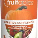 Fruitables Pumpkin Digestive Supplement, Made with Pumpkins for Dogs, Healthy Fiber Supplement for Pet Nutrition, Packed with Superfoods, 15 oz