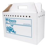 Disposable Cardboard Pet Carrier 12/Case | Sturdy Corrugated Cardboard Carrier