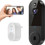 1080P Wireless Video Doorbell Camera, Night Vision, Intelligent AI Detection, Two-Way Audio, 2.4GHz Wi-Fi Support, Chime Included, Battery Powered, Cloud Storage (Sold Seperately)