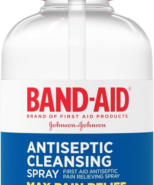 Band-Aid Brand Pain Relieving Antiseptic Cleansing Spray, Pramoxine HCl, 8 fl. Oz