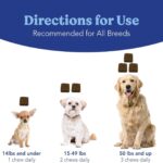 Angels' Eyes Natural Tear Stain Prevention Soft Chews for Dogs | Beef Flavor| for All Breeds | No Wheat No Corn | Daily Supplement | Proprietary Formula | 90ct