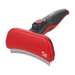 Tuff Pupper Self Cleaning Slicker Brush For Dogs & Cats | One Button Auto Clean | Ultimate Pet Brush for Removing Loose Fur | Reduces Shedding by up to 95% | Deshedding Tool for Poodles & Curly Hair