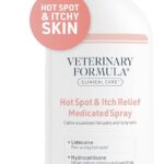 Veterinary Formula Clinical Care Hot Spot & Itch Relief Medicated Spray, 8oz  Easy to Use Spray for Dogs & Cats  Helps Alleviate Sensitive Skin, Scratching, and Licking of Coat (1 Pack)