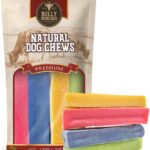 Bully Bunches Premium Fruit-Flavored Himalayan Yak Chew for Dogs - 100g, All-Natural, Long-Lasting, Authentic Yak Milk, Healthy Dental Chew, High-Protein (Medium Assorted - 4PK, Assorted)