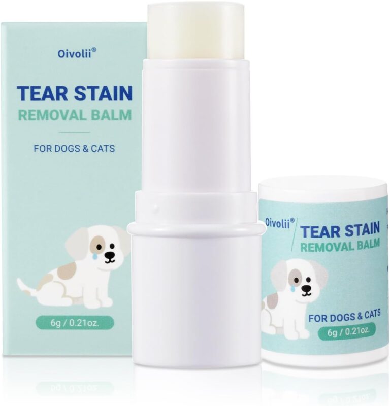 Tear Stain Remover Balm for Dogs & Cats  Vet-Recommended Natural Eye Stain Cleaner Stick, Gentle & Safe Formula  Removes Tear Stains & Prevents New Ones Pet Eye Cream Cleaner for Wrinkle, Face