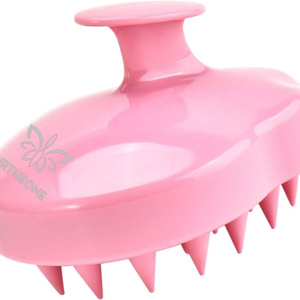 URTHEONE Soft Silicone Hair Scalp Massager Shampoo Brush for Wet Dry Oily Curly Straight Thick Thin Rough Long Short Natural Men Women Kids Pets Hair Care ToolsPink