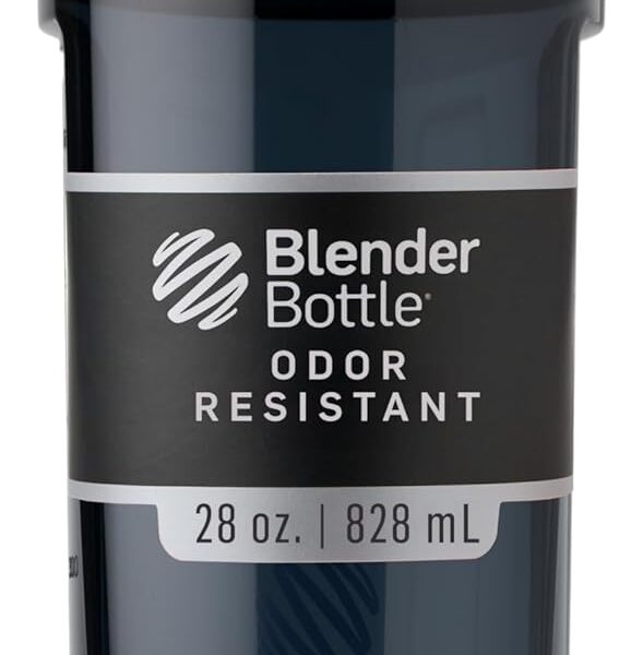BlenderBottle Shaker Bottle Pro Series Perfect for Protein Shakes and Pre Workout, 28-Ounce, Black