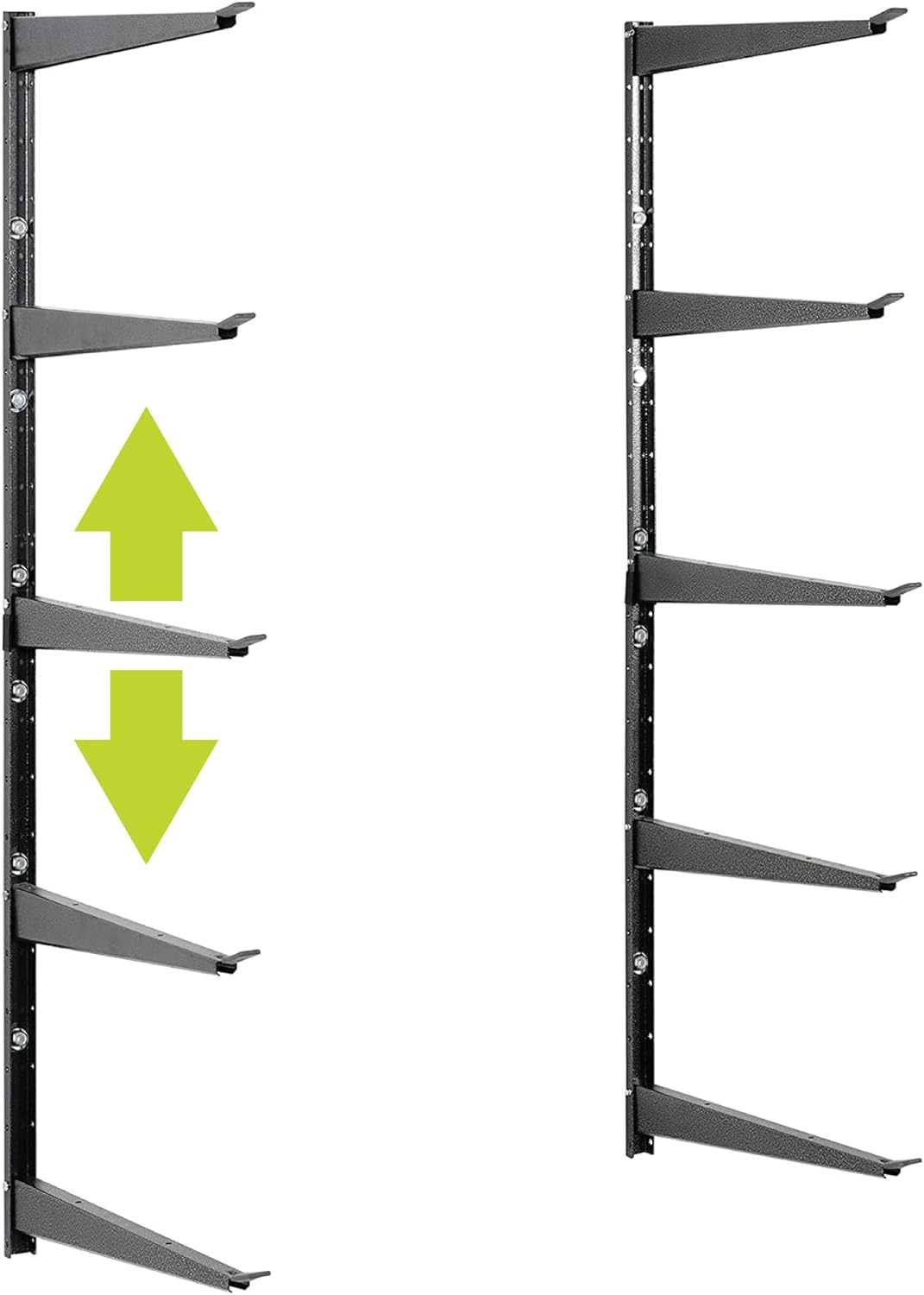 Delta Heavy Duty Lumber Storage Rack Cycle, Holds Up to 800 lbs - Easy to Install Wood Storage Rack with Fully Adjustable Arms - Steel Construction Storage Solution for Garage, Basement & Pantry Delta Heavy Duty Lumber Storage Rack Cycle, Holds Up to 800 lbs - Easy to Install Wood Storage Rack with Fully Adjustable Arms - Steel Construction Storage Solution for Garage, Basement & Pantry