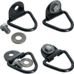 Large Dog Crate Strap Tie Down Kit with D-Rings, Bolts, & Washers, 3/8"-16 Threads (12pcs Total)