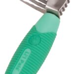 Coastal Pet Li'l Pals Stainless Steel De-Matting Comb - Easy-Grip Handle for Pet Grooming Small Dogs