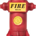 Potty Training Dog Fire Hydrant, Mini Fire Hydrant for Dogs to Pee On, Resin Puppy Pee Post, Potty Aid for Male Dog Indoor, Apartment, 4.3" W x 9.4" H, Retro Red