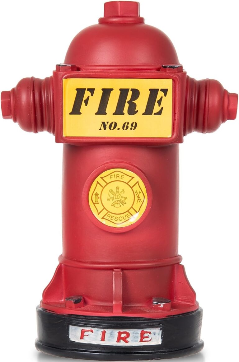 Potty Training Dog Fire Hydrant, Mini Fire Hydrant for Dogs to Pee On, Resin Puppy Pee Post, Potty Aid for Male Dog Indoor, Apartment, 4.3" W x 9.4" H, Retro Red