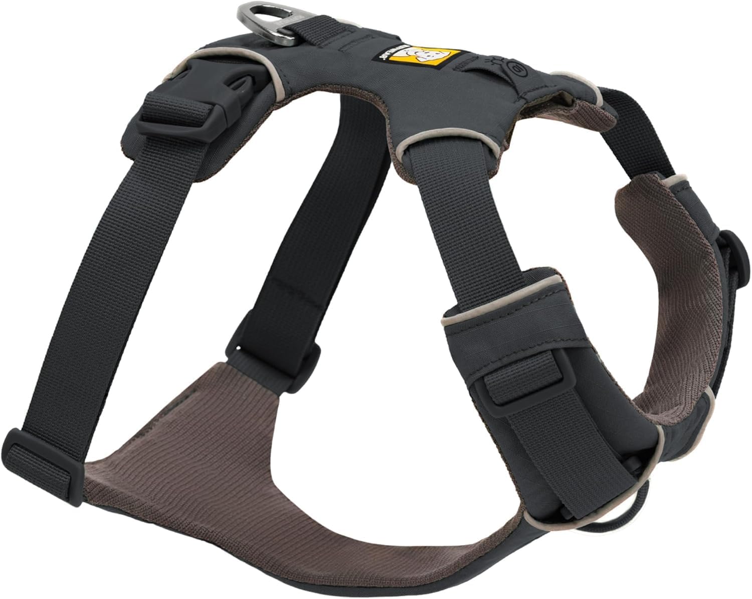 Ruffwear, Front Range Dog Harness, Reflective Soft Padded Everyday Harness with Dual Leash Clips, Adjustable and Lightweight Fit for Training or Walking for All Dogs, Basalt Gray, Medium Ruffwear, Front Range Dog Harness, Reflective Soft Padded Everyday Harness with Dual Leash Clips, Adjustable and Lightweight Fit for Training or Walking for All Dogs, Basalt Gray, Medium