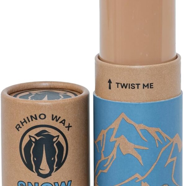 Rhino Wax - Dog Paw Snow Wax 2oz - Winter Balm for Dogs Feet - Protects Against Cold, Icy, Salt, Wintery Conditions - Moisturizes and Improves Elasticity - Lick-Safe, Natural Ingredients - Made in USA