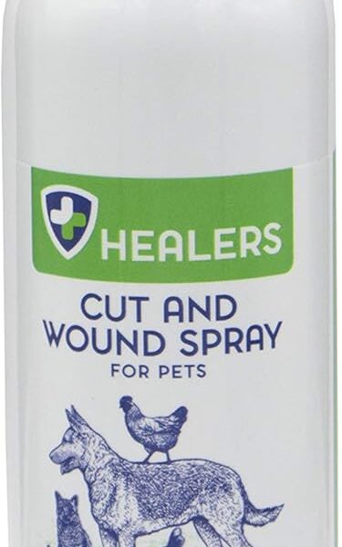 Healers Natural Wound Spray First Aid for Pets, 8 oz, 755274-Wound Care