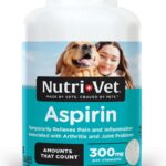 Nutri-Vet Aspirin for Dogs, Dog Aspirin, Pet Essentials, Inflammation Care, Joint Support for Seniors, Arthritis Pain Relief, 300mg per Tablet, Over 50 lbs, 75 Count