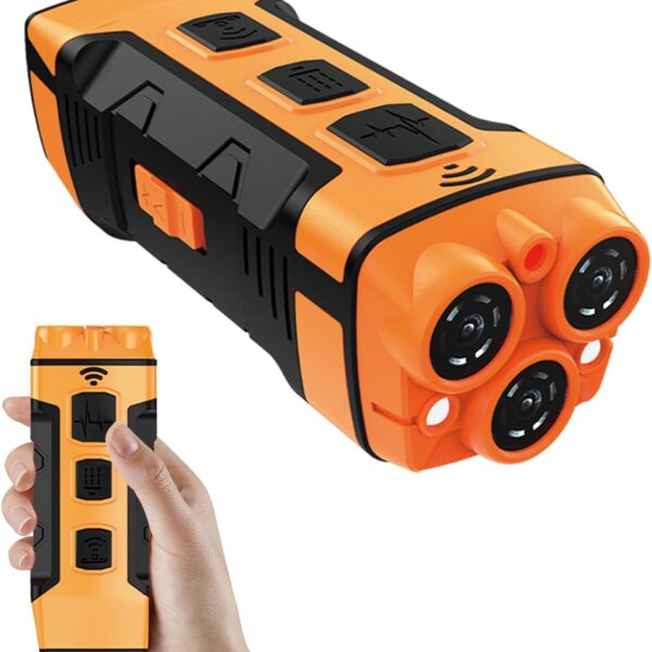 Dog Bark Deterrent Devices, Anti Barking Device for Dogs ultrasonic Stopper Control Device 50 Ft Correct Your Dog's Bad Behavior Better Than Shock Collars (YELLOW-5431)