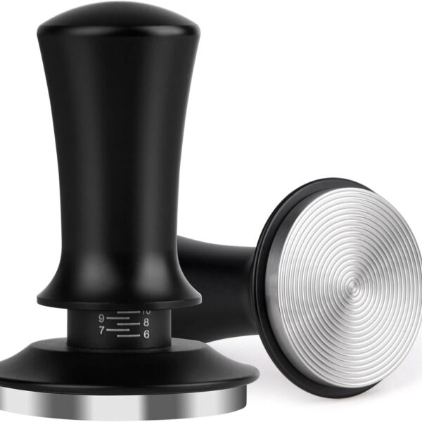 Attsky 51mm Espresso Tamper, Coffee Tamper for Espresso Machine, Espresso Tamp with Spring Loaded Tamper, Depth-adjustable Espresso Hand Tampers 51mm