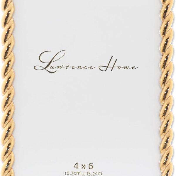 Lawrence Frames 4x6 Golden Rope Picture Frame (712046)
