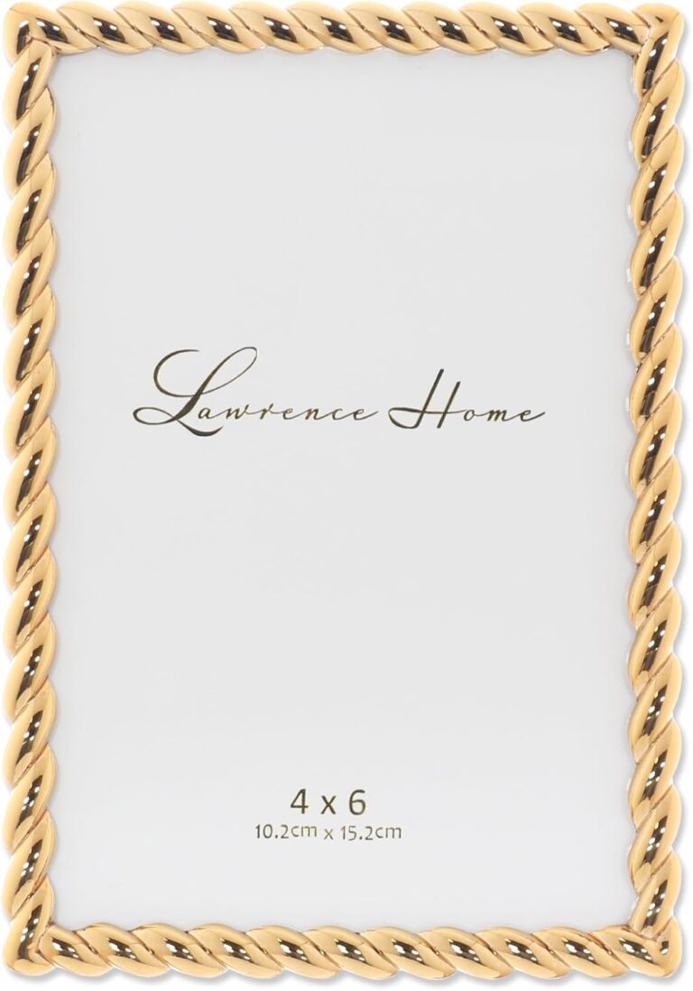Lawrence Frames 4x6 Golden Rope Picture Frame (712046)