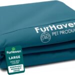 Furhaven Replacement Dog Bed Cover Water-Resistant Indoor/Outdoor Logo Print Oxford Polycanvas Mattress, Washable - Deep Lagoon, Large