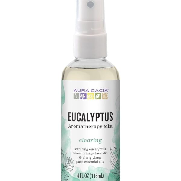 Aura Cacia Room and Body Mist, Clearing Eucalyptus, 4 Fluid Ounce