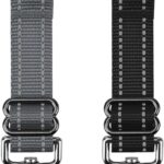 YUEPET Dog Safety Collar Clips 2 Pack Adjustable Prong Backup Clips Reflective Double Ended Backup Clasp Leash Connector for Dog Harness to Collar Safety Clip(Grey+Black)