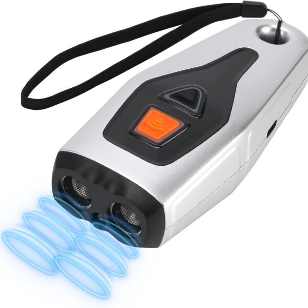 Anti Barking Device with Training/Deterrent Modes,Anti Barking Device Ultrasonic Dog Barking Deterrent with LED Flashlight,Portable Indoor & Outdoor,Dog Training & Behavior Aids
