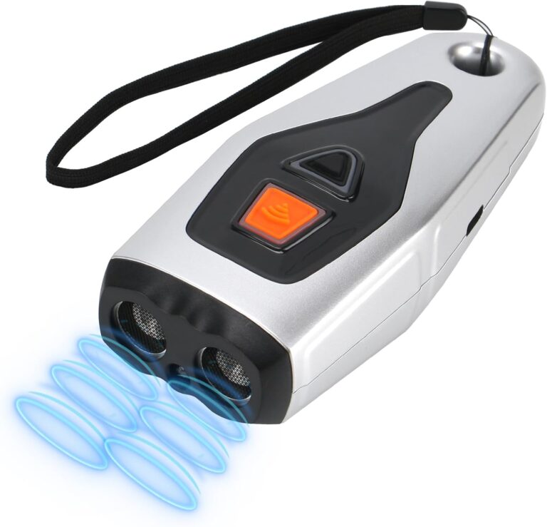 Anti Barking Device with Training/Deterrent Modes,Anti Barking Device Ultrasonic Dog Barking Deterrent with LED Flashlight,Portable Indoor & Outdoor,Dog Training & Behavior Aids