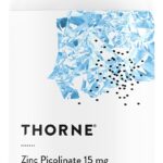 THORNE - Zinc Picolinate 15mg - Highly Absorbable Zinc Supplement - Supports Wellness, Immune System, Eye, Skin, and Reproductive Health* - Gluten-Free, Soy-Free, Dairy-Free - 60 Capsules