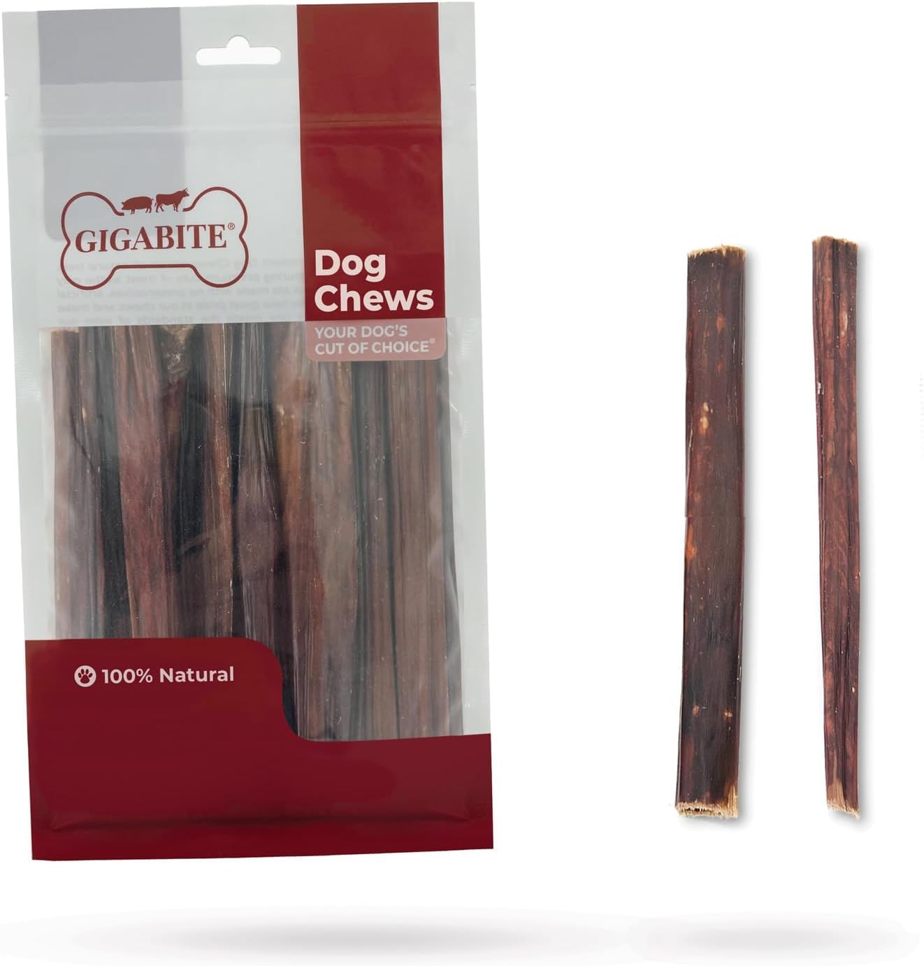 GigaBite Single Ingredient All Natural Free Range Bully Treats and Chews - Bully Sticks/Bladder Sticks/Beef Esophagus by Best Pet Supplies - Esophagus Sticks (6 Inch), Pack of 20 GigaBite Single Ingredient All Natural Free Range Bully Treats and Chews - Bully Sticks/Bladder Sticks/Beef Esophagus by Best Pet Supplies - Esophagus Sticks (6 Inch), Pack of 20
