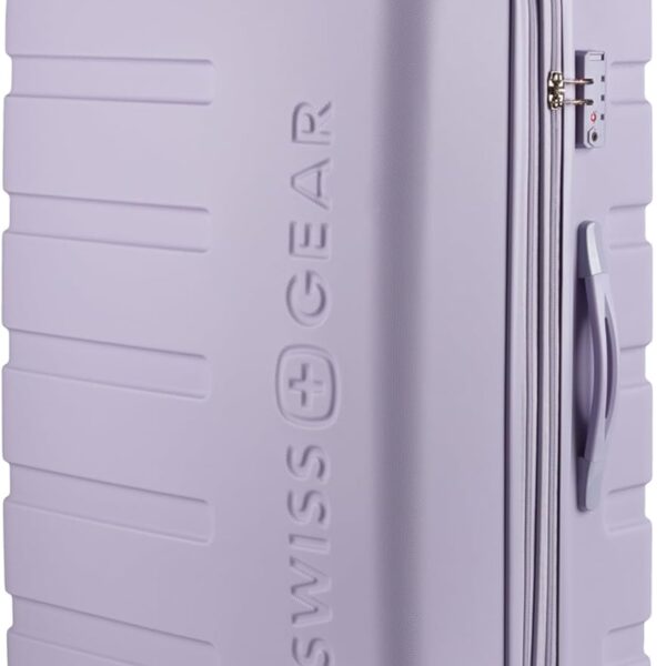 SwissGear 7366 Signature Hardside Expandable Luggage with Spinner Wheels, TSA Lock, Evening Haze, Checked-Large 27-Inch