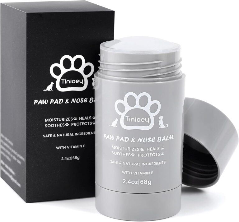 Tinioey Cat Dog Paw Pad Balm Stick (2.4 oz) | Natural Lick Safe Dog Paw Blam Protector, Soother & Moisturizer for Cracked Dry & Damaged Paws, Nose & Elbows | Snout Soother for Dogs