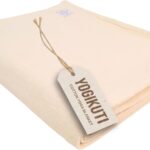 Yogikuti Iyengar Cotton Yoga Blanket Set of One  Thick Handwoven Yoga Blankets for Restorative Yoga, Meditation & Pranayama  Premium Cotton Yoga Blanket for Support & Comfort in Pranayama