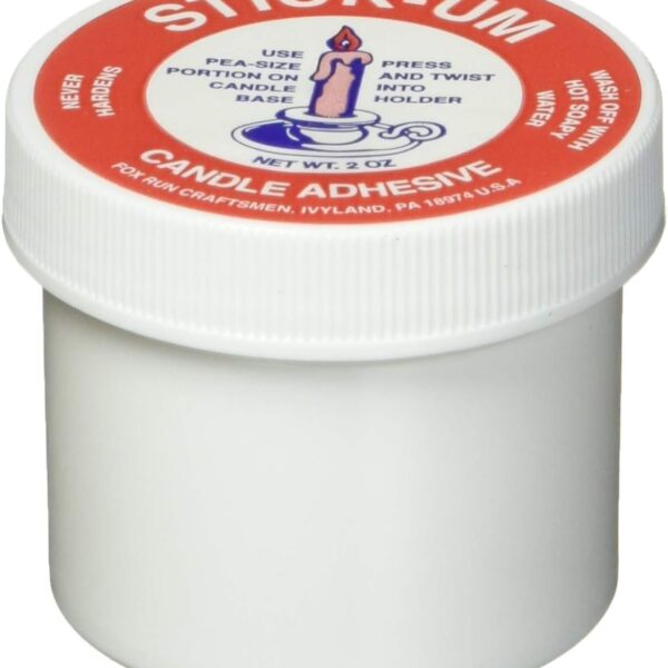 Fox Run Stick-Um Candle Adhesive 2 Ounces Holds Candles Straight