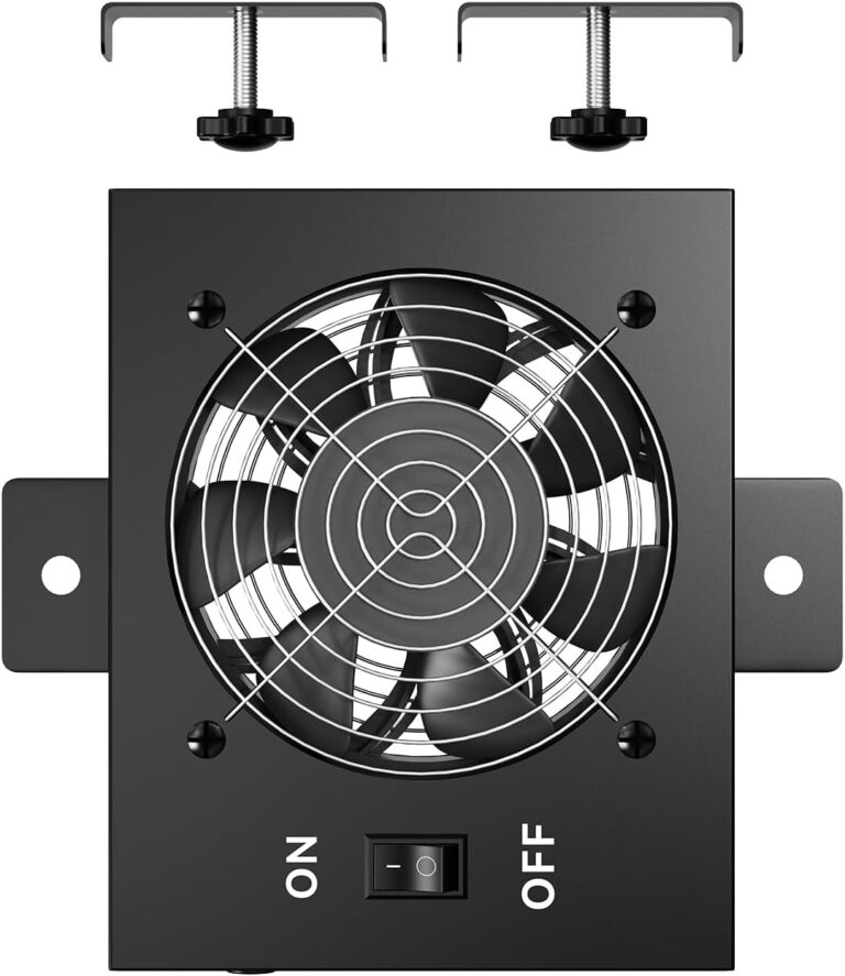 Dog Crate Fan, Travel Kennel Fan to Keep Pets Cool, Fits Various Crates & Wire Cages, Quiet Operation, 11"x11" Aluminum Construction, Easy to Install, 5-Year Warranty