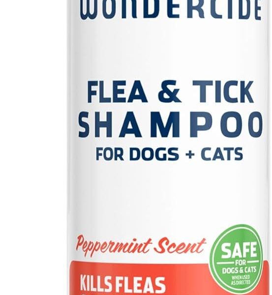 Wondercide - Flea & Tick Shampoo for Dogs and Cats - Flea and Tick Killer Treatment with Natural Essential Oils - for Pets Over 4 Months - Powered by Plants - 12 Fl oz