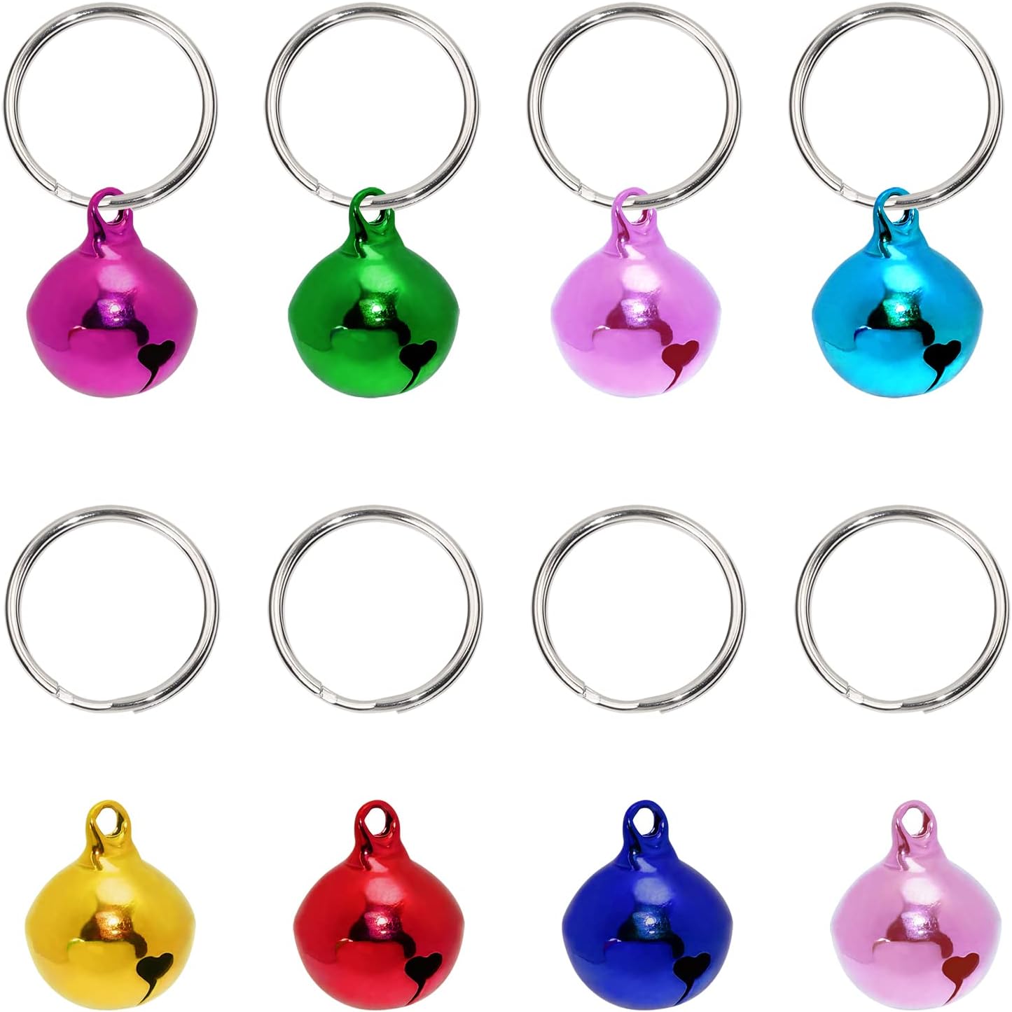 Tupalizy Dog Bell with Keychain Small Cat Collar Jingle Bells Pet Charms Pendants for Training Keeping Track Door Knob DIY Crafts Wreath Christmas Home Party Decoration, Random Colors, 0.6inch,12 Sets Tupalizy Dog Bell with Keychain Small Cat Collar Jingle Bells Pet Charms Pendants for Training Keeping Track Door Knob DIY Crafts Wreath Christmas Home Party Decoration, Random Colors, 0.6inch,12 Sets