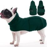 Medium Calming Vest for Small Dogs, Anxiety Vest Adjustable Chest | Soft Lightweight Wrapped Shirt Relief Anxiety for Fear of Noise,Riverside,Fireworks,Machine Washable(DarkGreen)