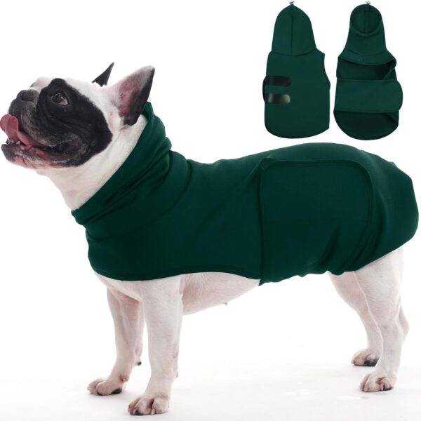 Medium Calming Vest for Small Dogs, Anxiety Vest Adjustable Chest | Soft Lightweight Wrapped Shirt Relief Anxiety for Fear of Noise,Riverside,Fireworks,Machine Washable(DarkGreen)