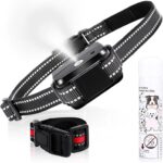 Citronella Bark Collar, Rechargeable Anti Bark Collar [1 Citronella Spray Refill] 2 Adjustable Spray & Sensitivity Level Humane No Shock Barking Collar for Small Medium Large Dogs/Breed, Red
