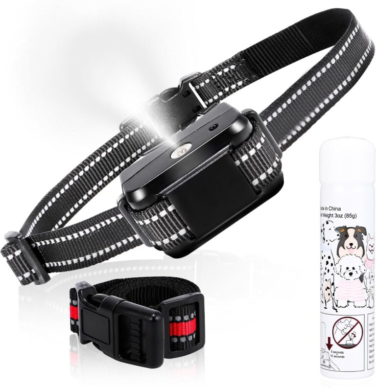Citronella Bark Collar, Rechargeable Anti Bark Collar [1 Citronella Spray Refill] 2 Adjustable Spray & Sensitivity Level Humane No Shock Barking Collar for Small Medium Large Dogs/Breed, Red